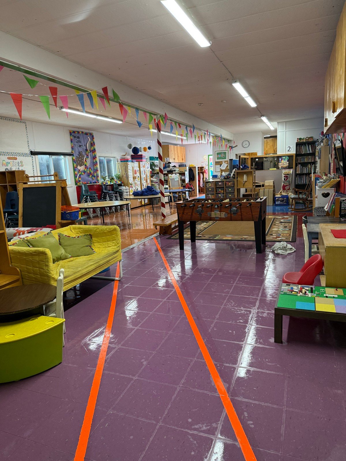 View from the back door of Highlands Kids Club